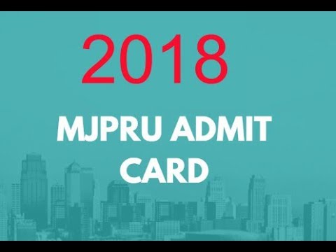 Mjpru Admit Card Search By Name